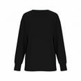 thumbnail image 4 of Soft Long Sleeve Workout Tops for Women Crew Neck Thumb Holes Golf Running Hiking Athletic Oversize Shirts (XL, Black), 4 of 5
