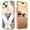 White Gold, variant on Casetego for iPhone 15 Case 6.1",Shiny Bling Marble Full Body Protective Support Wireless Charing Bumper Rugged Anti-Scratch Hybrid Rubber Case Cover,White Gold