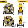 thumbnail image 5 of DEWALT DXF-2490 Rolling 24 inch Heavy-Duty Drum Fan, 12 ft Cord 6,500 CFM, 5 of 10