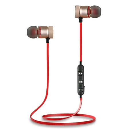 Headset Headphones Earbuds - Bluetooth 4.1 Headphones Wireless Magnetic Sports Earphones Earbuds Gym Headset