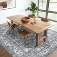 thumbnail image 4 of Garvee 5'x7' Vintage Distressed Area Rugs Living Room Rug, Washable Retro Medallion Rug Non-Slip Stain Resistant Indoor Carpet for Bedroom Home Office, Gray, 4 of 8