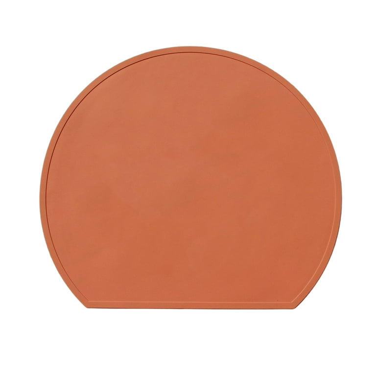 1pc TPE Dish Drying Mat, Modern Orange Dish Drainer Mat For Kitchen