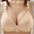 thumbnail image 2 of Akiihool Womens Bras Women's Super Soft Underwire Lightly Lined T Shirt Bra (Beige,36/80), 2 of 3