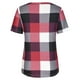 thumbnail image 5 of Blusa de camiseta informal con cremallera y estampado de manga corta con cuello en V de verano para mujer con estilo OAVQHLG3B Store lin121212, 5 of 5