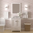 thumbnail image 2 of Caroline Avenue 24" Single Bath Vanity in White with Cultured Marble Quartz Top and Square Sink, 2 of 2
