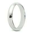 thumbnail image 6 of Sterling Silver Rhodium-plated 4mm Half-Round Band, 6 of 7