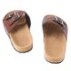 thumbnail image 2 of Sandalias de verano para hombre, estilo informal para exteriores, talla 42, de piel sintética marrón, con hebilla ajustable, 2 of 8