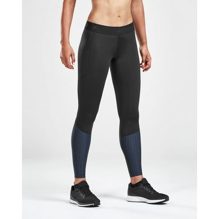 2XU Women's Accelerate Compression Tights Black/Fill Outer Space