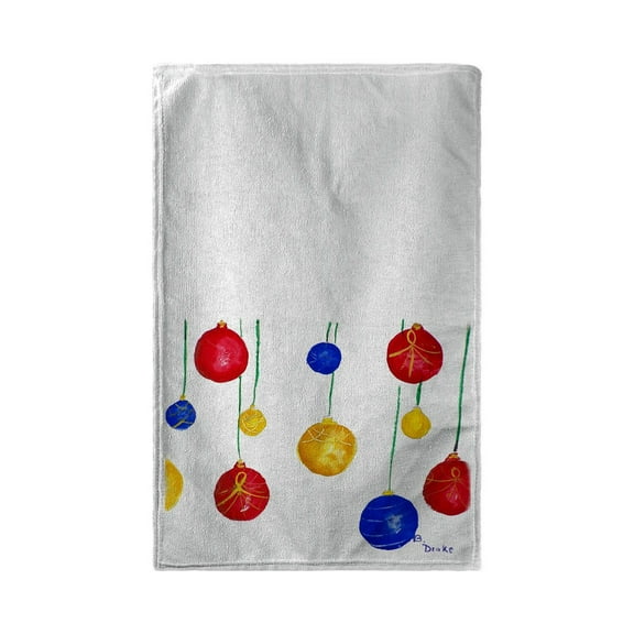 Betsy Drake BT294 30 x 50 in. Christmas Ornaments Beach Towel