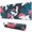 Pink Blue White, variant on Pink Camouflage pad Mousewaterproofwashable for Office Home Work GamingmousepadRubber Base Mousepad with Stitched Edges 31.5x11.8inches