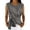 Grey, variant on Women's Crew Neck Sleeveless Blouse Relaxed Fit Casual Versatile Blouse Summer Blouse