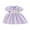 Purple, variant on BemeyourBBs Toddler Baby Girl Summer Plaid Gingham Smocked Dress 6 12 18 24 Months 2 3 4 Years Puff Short Sleeve Cute Crab Starfish Embroidery Doll Collar A-Line Summer Beach Holiday Party Dress