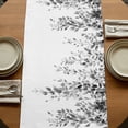 thumbnail image 5 of Table Runners 90 Inches Long Dress Scarves, Grey Eucalyptus Farmhouse Coffee/Dining/Kitchen Table Runner for Living Room, Weeping Botanical Leaf Watercolor 13x90 Inch, 5 of 9