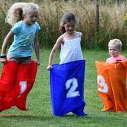 Garden Games Sports Day Party Set - Egg and Spoon, Sack Race, 3 Legged Race and More