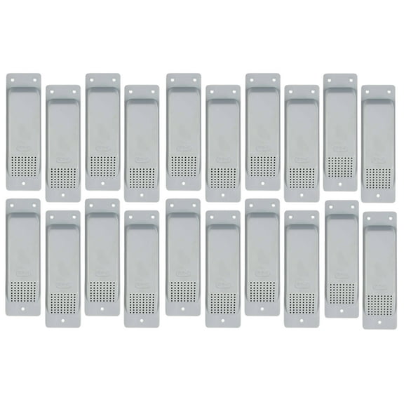 (20 Pack) Shipping Container Air Vent, Cross Flow Ventilation - Light Grey