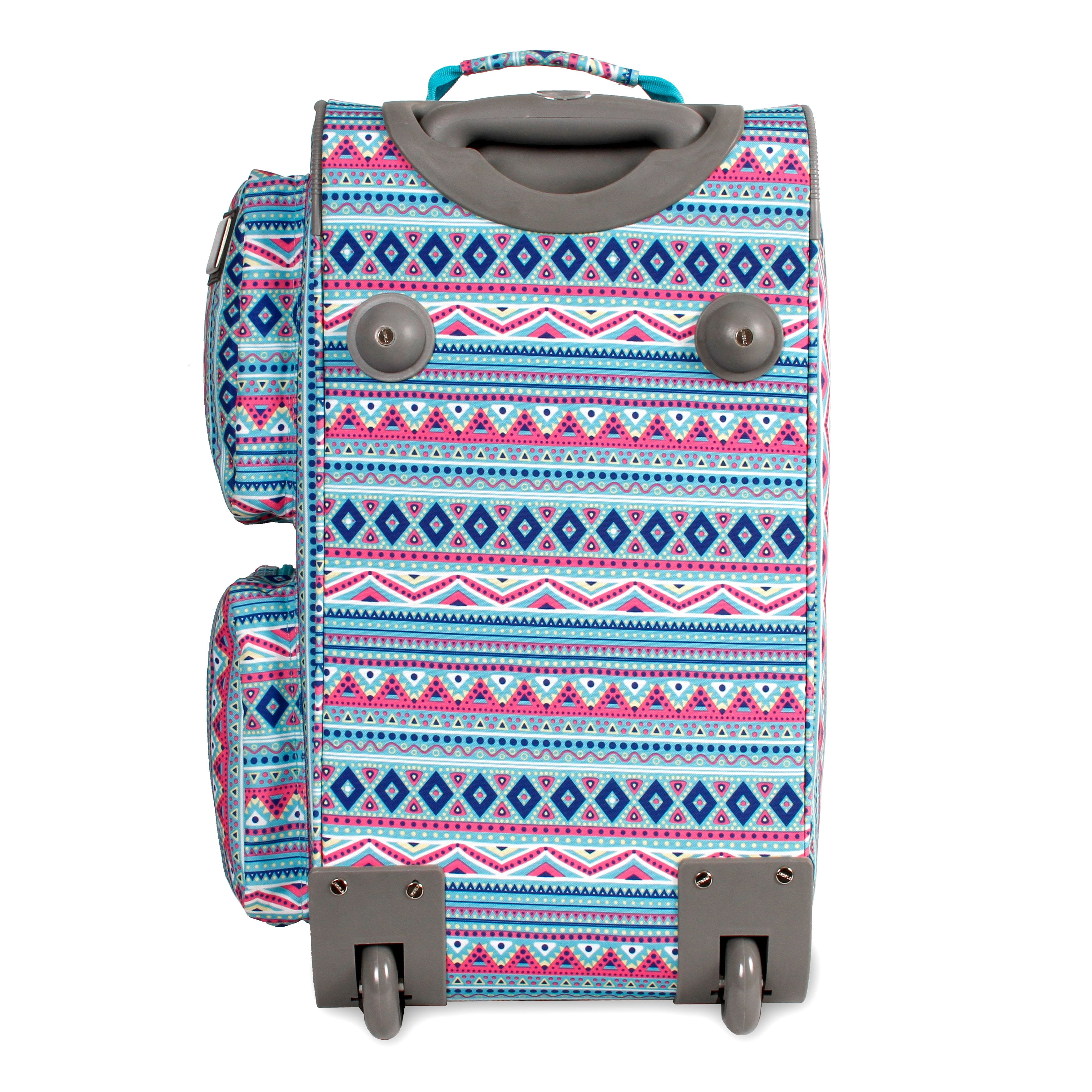 J World Duane Rolling Duffle Bag, Mint Tribal