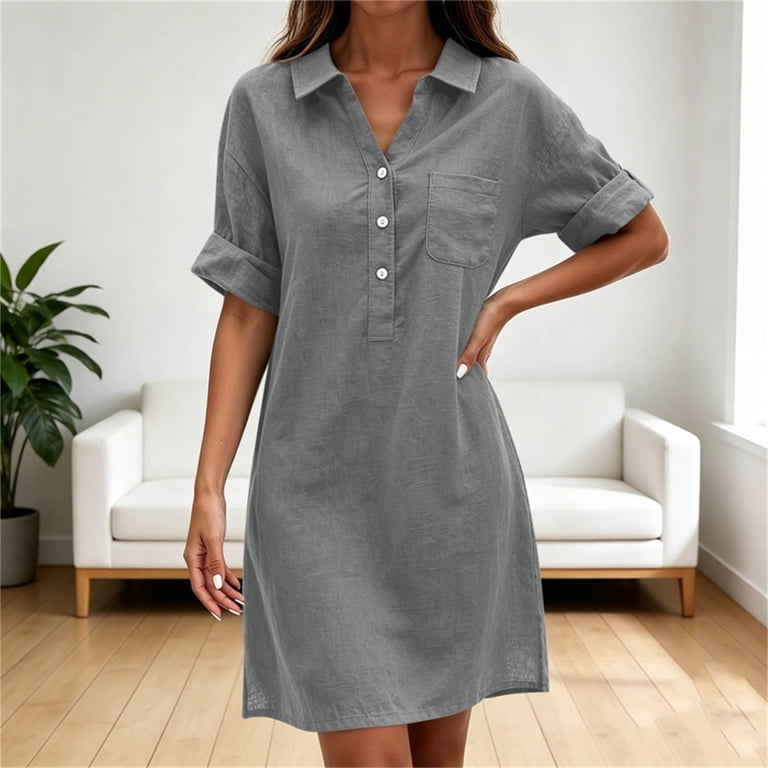 boutique wedding guest dresses Formal outfit | Summer evening Colour:Heather 17% Linen Hand wash Women's Regenerative Organic Certified® purpose Going Out