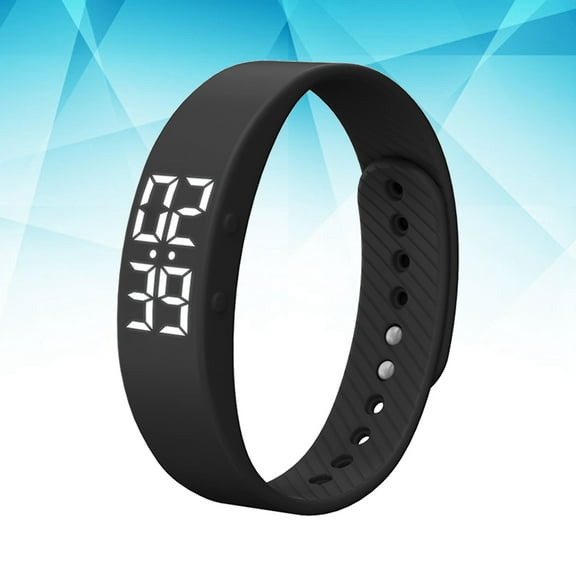 YSNOOWE 1Pack Circular Silicone Bracelet Watch for Sports with Alarm and Real-time Display