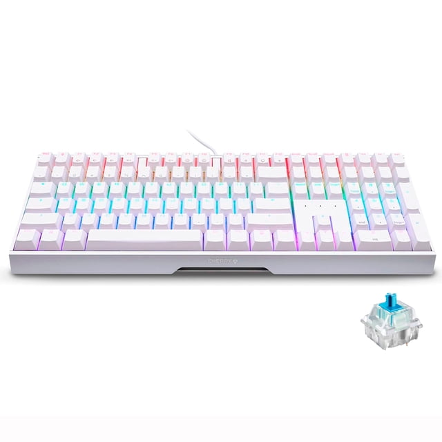 Teclado Gamer Alámbrico Mx 3.0S Mecánico Cherry Rgb Blanco Reacondicionado