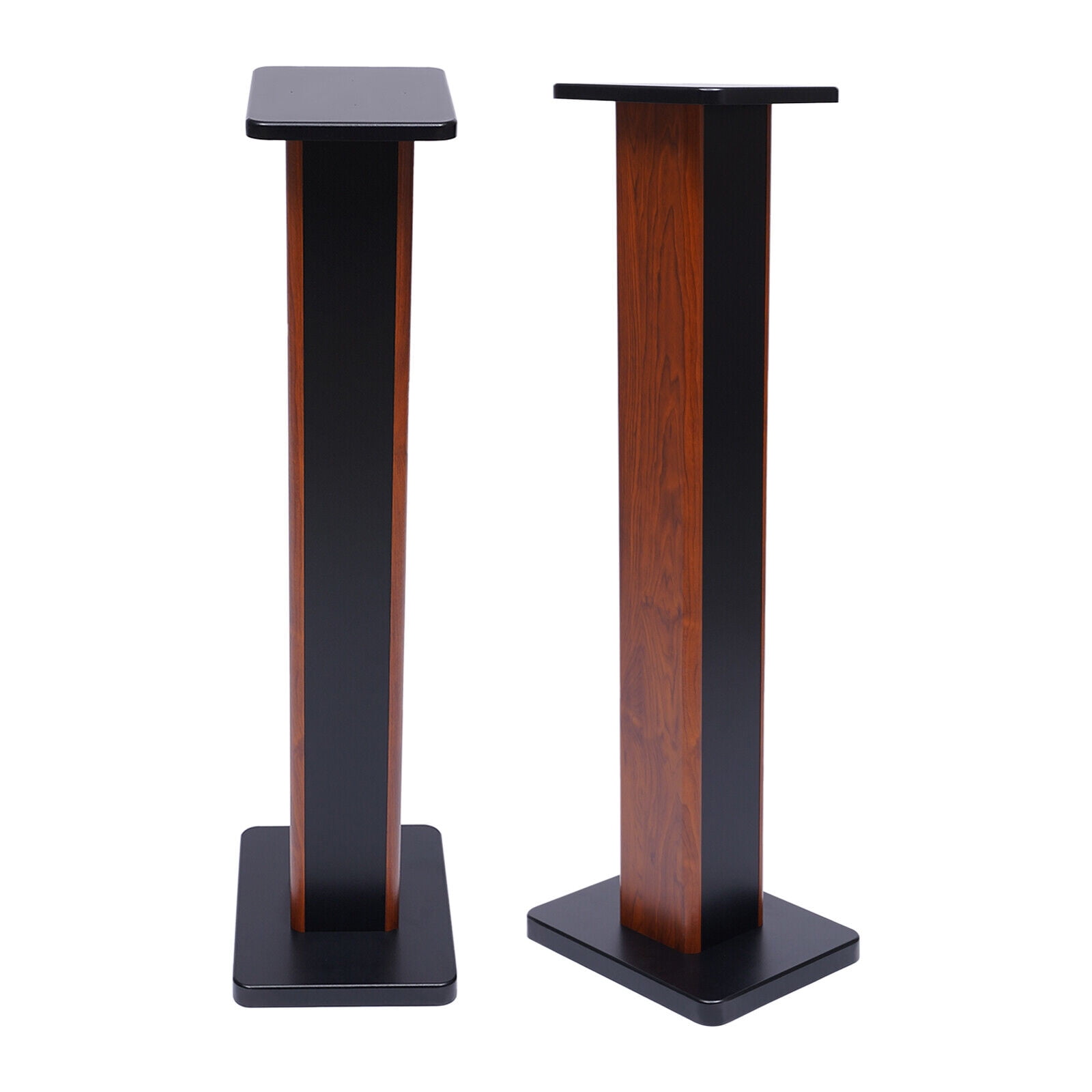35.4" Height Wood Bookshelf Speaker Stand 30kg Rosewood Stands for Pair Wood Grain Bookshelf Speaker Stands Floor Shelf Enhanced Audio Listening Experience Gift for Home Theaters