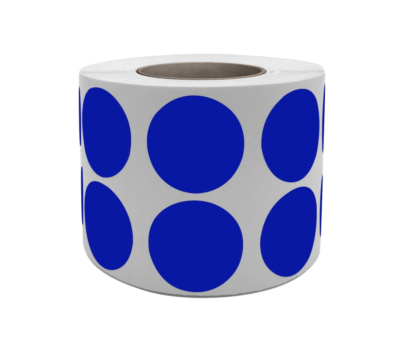 3/4 Bright Blue Round Color Coding Circle Dot Labels on a Roll 1000 Stickers.75 inch Diameter. Semi-Gloss 
