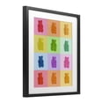 thumbnail image 2 of Stupell Industries Contemporary Rainbow Gummy Bear Candy Grid Black Framed Print Under Glass, 13 x 16, by LISH Creative, 2 of 8