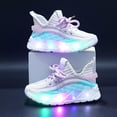 thumbnail image 2 of Staki Shoe Lights Light Up Shoes for Toddlers LED Tennis Sneakers for Boys(Purple,8 Toddler), 2 of 6