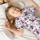 thumbnail image 5 of Fotbe Violets Flowers Pijama Estampada de 2 Piezas para Niños – Ropa de Dormir de Manga Corta Cómoda para Niños y Niñas, Camiseta y Shorts de Algodón-X-Large, 5 of 6