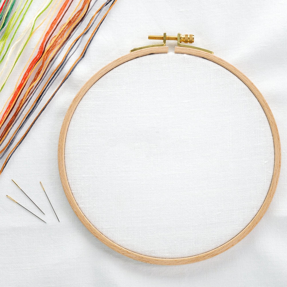 AURARMLET 10 Sheets White Cotton Fabric for Embroidery and Craft Projects, Ideal for Sewing, Quilting, and Enthusiasts