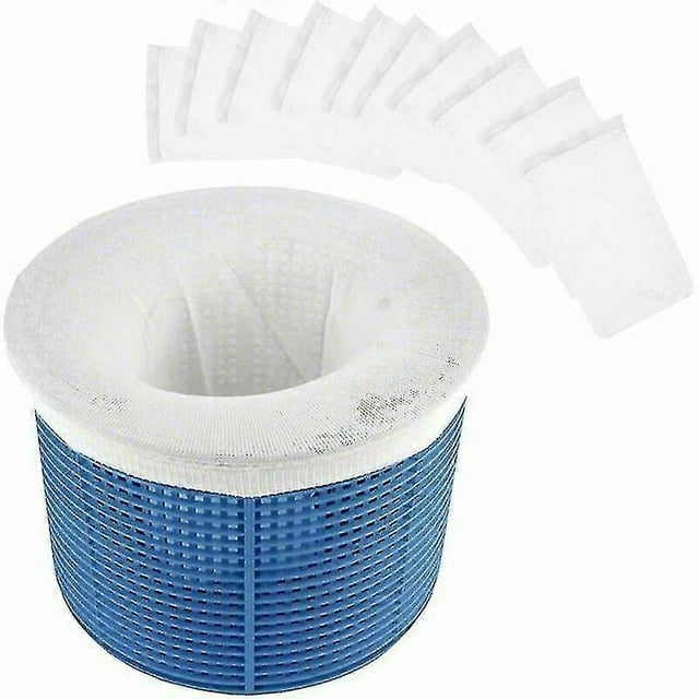 Calcetines desnatadores de piscina, filtro de desnatador de piscina de tela de nailon elástica duradera para cesta de piscina, calcetines de red para desnatador