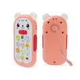 thumbnail image 6 of kjfeif Cute Baby Double Language Mobile Phone Toy with Educational Mobile Phone Toys Gifts for Toddlers 1 2 3 Year Old Boys Girls Phone Toy, Xmas Stocking Stuffers Birthday Gifts, Sky Blue, 6 of 7