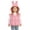 Pink, variant on Toddler Girls Cute Bubble Puffy Vest with Rabbit Ear Hood Lightweight Full Zip Puffer Vest Solid Casual Sleeveless Quilted Coat