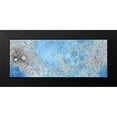thumbnail image 2 of United States Geological Survey 18x9 Black Modern Framed Museum Art Print Titled - Unmarked Decorative Topographic Map of the Moon, Projection, 2 of 5