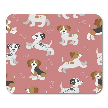 Jack Russell Beagle - SIDONKU Dog Funny Puppies Beagle Dalmatian Jack Russell Terrier Pattern Mousepad Mouse Pad Mouse Mat 9x10 inch