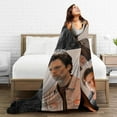 thumbnail image 4 of Blanket Sebastians Actors Stan Throw Flannel Blankets Warm Soft Cozy Fuzzy Air Conditioning Blanket for Living Room Sofa Bed Gift Blankets for All Seasons 40"x50", 4 of 6