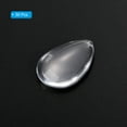 thumbnail image 3 of Uxcell Transparent Glass Cabochons, 50Pcs 13x18mm Drop Shaped Glass Dome Tiles for Photo Pendant Jewelry Making, Clear, 3 of 5