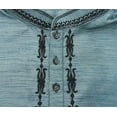 thumbnail image 6 of Atasi Men's Indian Ethnic Party Wear Gray Kurta Pyjama Set Long Shirt-S, 6 of 7