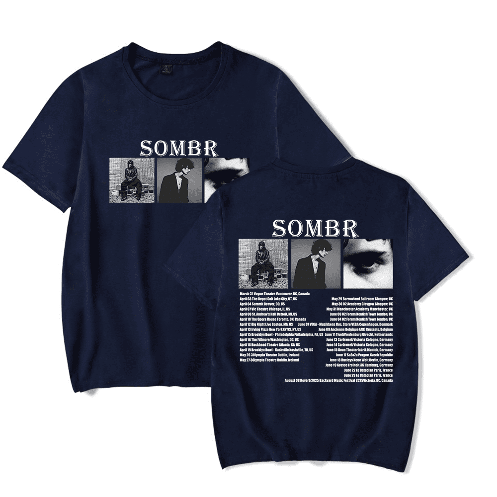 Sombr Merch 2025 Tour T-shirt Unisex Men Women Short Sleeve Casual