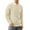 Off White, variant on Men's Cable Knit Pullover Sweater Casual Crewneck Long Sleeve Knitted Sweater