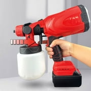 Paddsun High Pressure Cordless Paint Sprayer Electric Airless HVLP Spray Gun + 1Battery