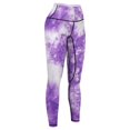thumbnail image 6 of Purple Tie Dye Leggings gym wear joggers for Womens Leggings, 6 of 6
