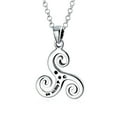 thumbnail image 2 of Bling Jewelry Womens Ancient Celtic Spiral Trinity Knot Necklace Oxidized Silver, 2 of 5