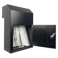 thumbnail image 6 of Plugsharge Door Drop Box, Mail Slots for Mail, Rent, Deposit, and Night Key, Through The Door Prevents Money Fishing Locking Steel Mailbox with Rear Access, Black, 6 of 8