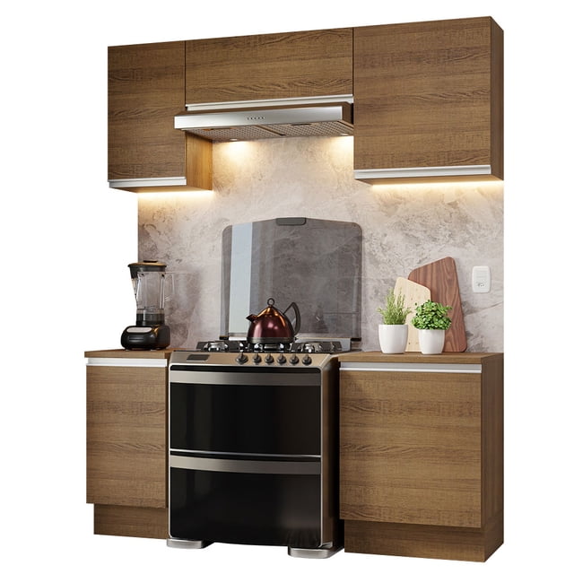 Cocina Integral 180cm Marrón Glamy Madesa 12