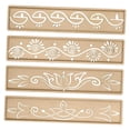 thumbnail image 1 of KLKCMS 4 Pieces Diwali Rangoli Stencils DIY for Scrapbooking Fabric Art Card Making Style A, 1 of 9