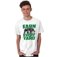 thumbnail image 5 of Football Athlete Earn Every Yard Men's Graphic T Shirt Tees Brisco Brands M, 5 of 5