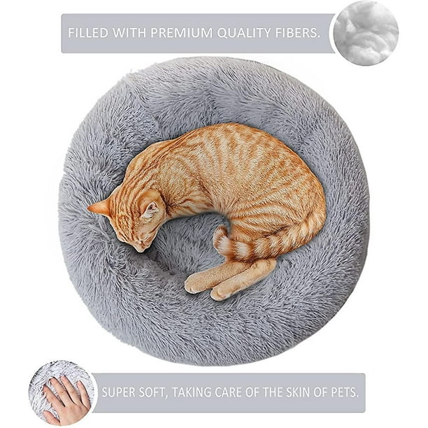Cat Dog Beds,cat Bed Donut Cuddler. Warming Round Plush Cushion Mat For Small Walmart.ca