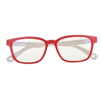 Stylish Eyeglasses, Kids Light, Anti Eyestrain, Glasses Stretchable Silicone Eyewear for Boys and Gilrs Red