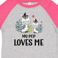 thumbnail image 4 of Inktastic Zebra My Pop Loves Me Boys or Girls Toddler T-Shirt, 4 of 5