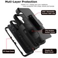 thumbnail image 2 of Takfox Samsung Galaxy A14 5G Case with Belt Clip Holster [Built in Screen Protecotr] Military Grade Heavy Duty Protection 3 in 1 Shockproof Armor Rugged Durable for Galaxy A14 5G Phone - Black, 2 of 6